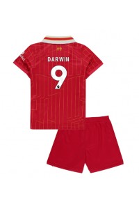 Liverpool Darwin Nunez #9 Jalkapallovaatteet Lasten Kotipeliasu 2024-25 Lyhythihainen (+ Lyhyet housut)